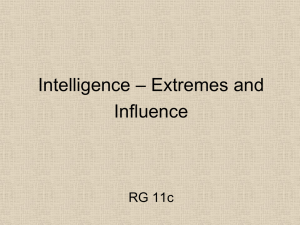 Extremes of Intelligence PPT
