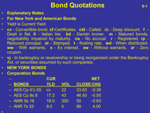 Bond Quotations 6-1