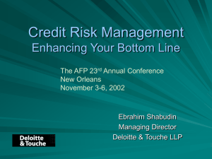 Credit Risk Management Enhancing Your Bottom Line