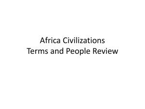 African Civ Review - Collierville Middle School