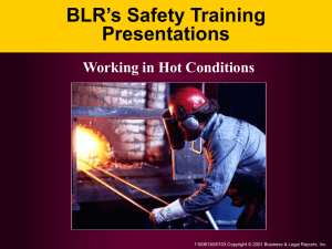 BLR's Safety Training Presentations