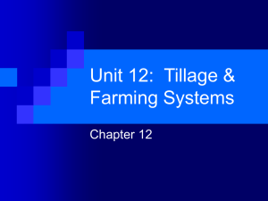PPT Unit 12: Tillage & Farming Systems