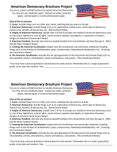 American Democracy Brochure Project