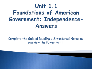 Unit 1.1 Notes Power Point