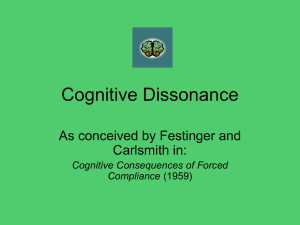Cognitive Dissonance Presentation