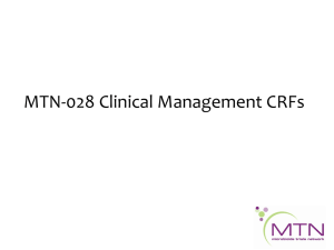 Clinical Management CRFs