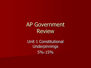 AP Government Review - Davis School District