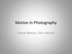 Blur Freeze Motion Presentation