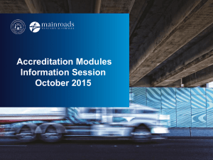 Accreditation New Module - Presentation