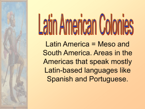 Spanish colonies notes