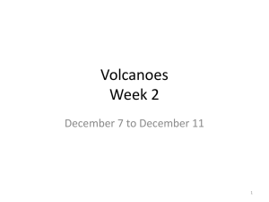 Volcanoes Week 2 - Crestmont Elementary