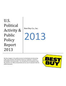 Best Buy Public Policy Priorities