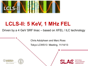 LCLS-II R & D Plans Plenary presentation