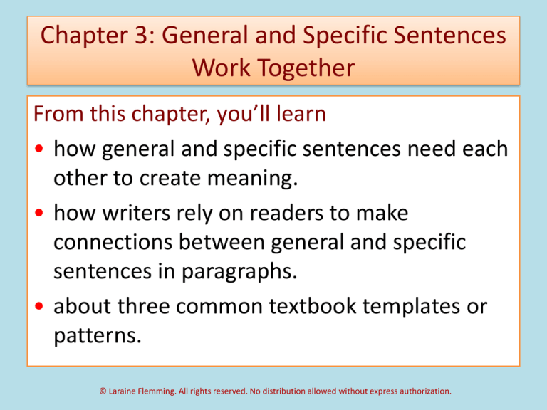General And Specific Sentences Worksheets With Answers Pdf