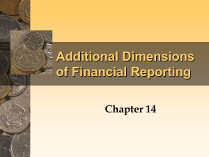 ADDITIONAL DIMENSIONS OF FINANCIAL REPORTING