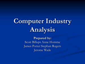 Computer Industry Analysis 8-06