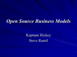 Open Source Business Models