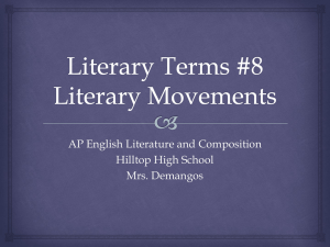 Literary Terms #8 - AP English Literature and Composition
