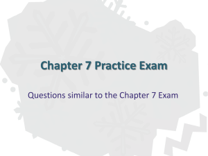 Chapter 7 Practice Exam