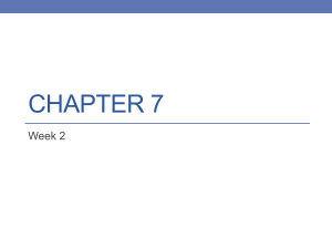 Chapter 7 Week 2