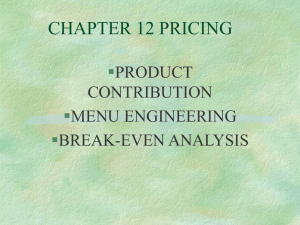 CHAPTER 12 PRICING