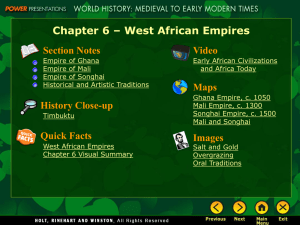 West African Empires - Jefferson School District
