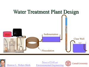 Water Treatment Plant design