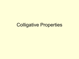 Colligative Properties - Science at East Lee Campus