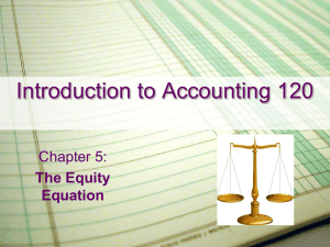 Chapter 5 - #4 - The Equity Equation