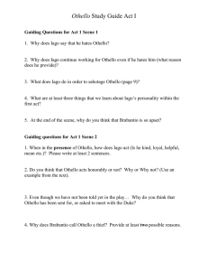 Guiding questions for Act 1 Scene 2