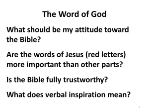 PowerPoint brief for the Word of God study word_of_god