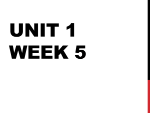 Unit 5 Week 4