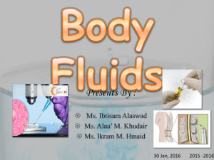 Body Fluids