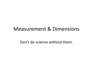 Measurement & Dimensions