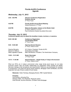 Florida ALHFA Conference - Florida Association of Local Housing