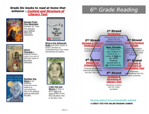 Grade Six books to read at home that enhance