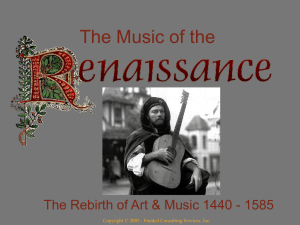 Music of the Renaissance