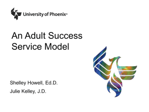 An Adult Success Service Model