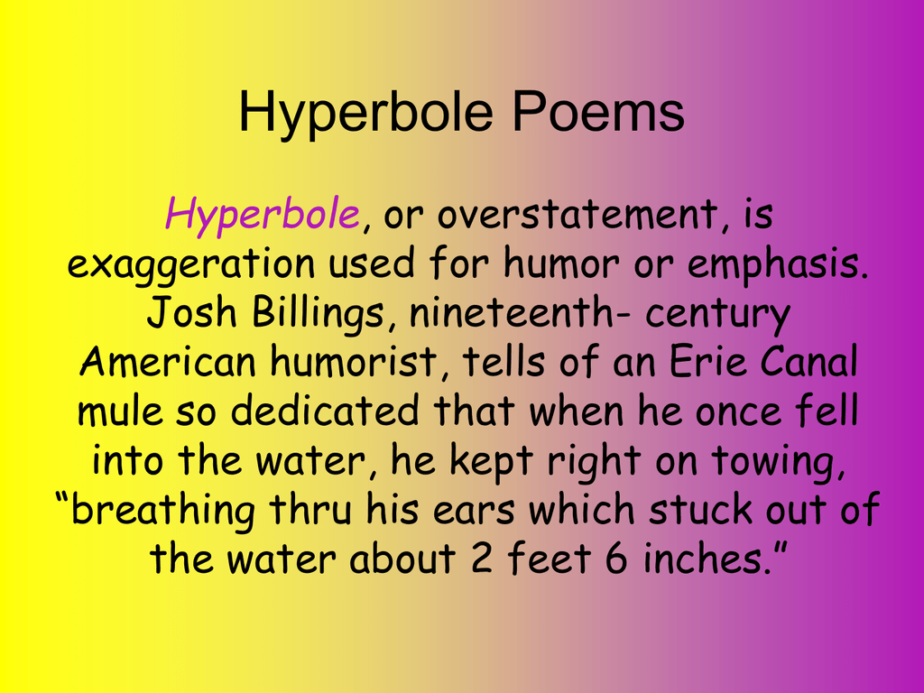examples of hyperbole