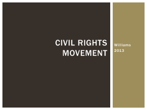 Civil Rights Movement - Arizona School for the Arts