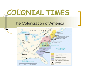 colonial america - Wright State University