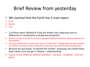 Brief Review from yesterday