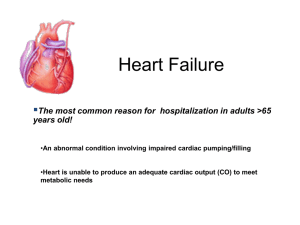 CONGESTIVE HEART FAILURE