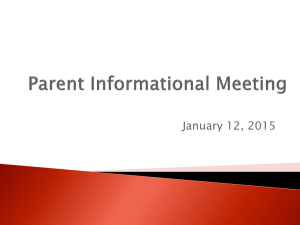 Parent meeting, 1-12