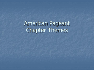 American Pageant Chapter Themes