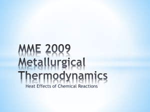 MME 2006 Metallurgical Thermodynamics