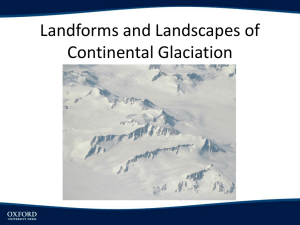 Landforms and Landscapes of Continental Glaciation