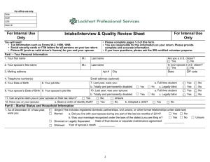 Individual Income Tax form