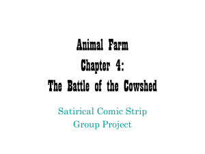 Animal Farm Chapter 4: The Battle of the Cowshed
