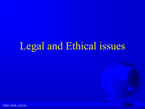 Legal & Ethical Issues - Emergency Medical Technology